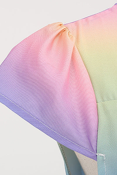 Vintage 50's Style Rainbow Dress