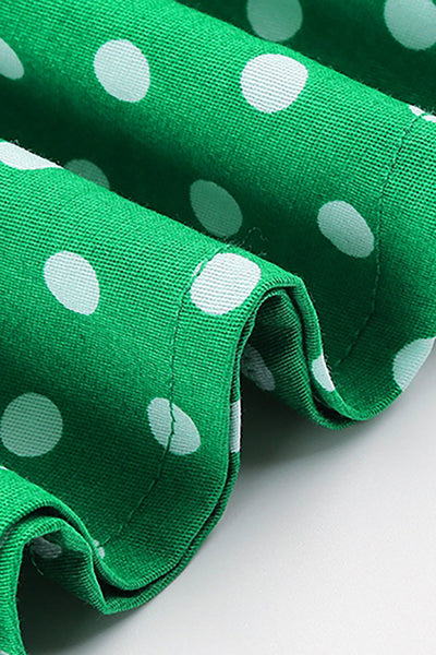 Green Polka Dot Vintage Dress