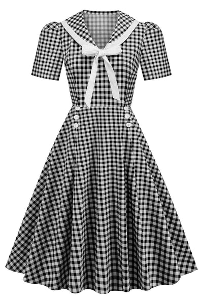 Vintage Dress With Bow Tie