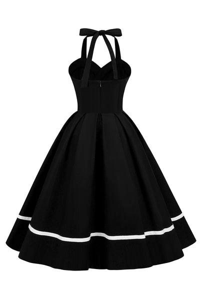 Vintage 50s V-Neck Pin Up Dress