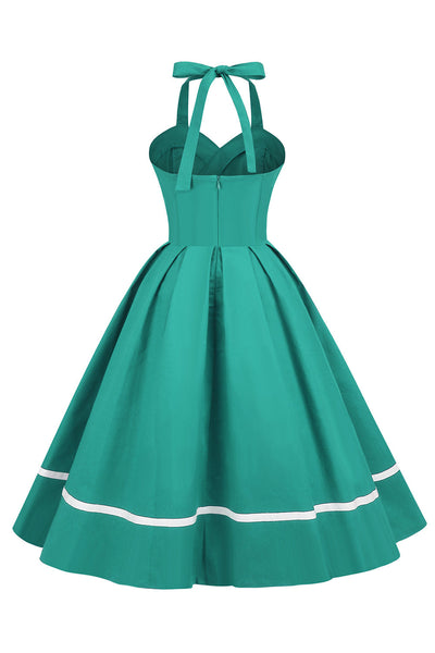 Vintage 50s V-Neck Pin Up Dress