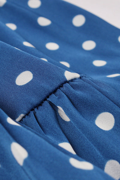 Vintage Blue Polka Dot Dress