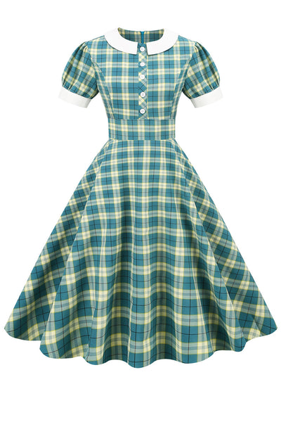 Vintage Plaid Dress