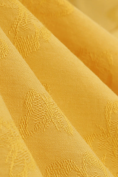 Yellow Vintage Turndown Collar Dress