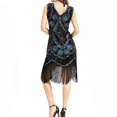 Black Short Gatsby Dress