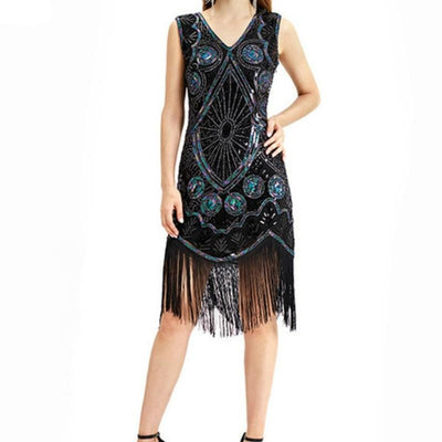 Black Short Gatsby Dress