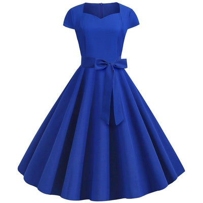 Vintage 50s Dress Blue