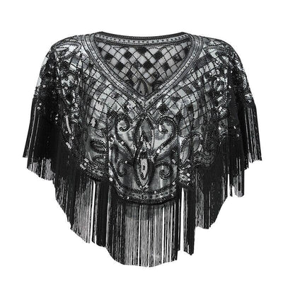 Gatsby Shawl Black