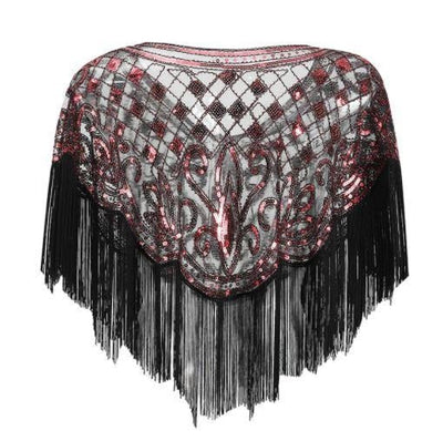 Red Gatsby Shawl