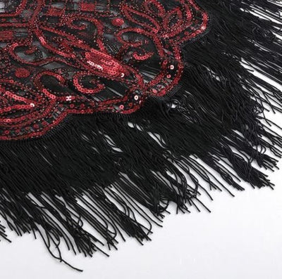 Red Gatsby Shawl