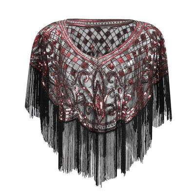 Red Gatsby Shawl