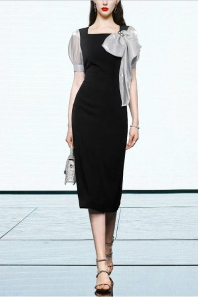 Petite Black Vintage Dress