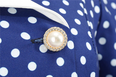 Glamorous 50s Blue Dress