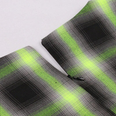 Sleeveless Vintage Plaid Dress