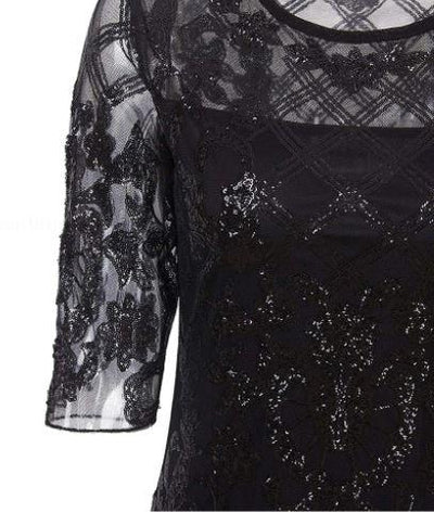 Vintage Black 20s Dress