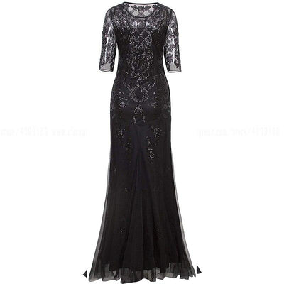 Vintage Black 20s Dress