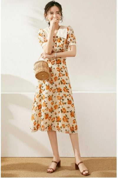 40s Vintage Floral Dress