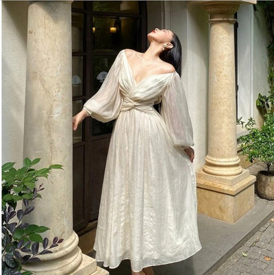 40s Vintage Ruffle Dress