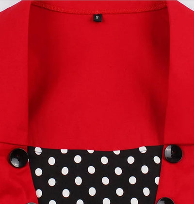Red Polka Dots 50s American Dress