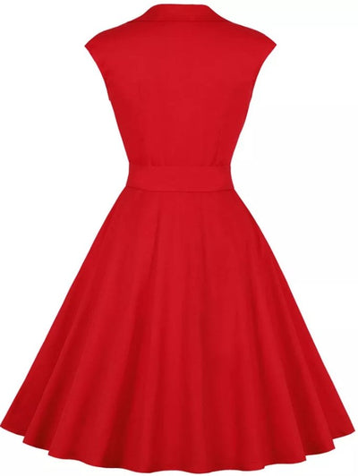 Red Polka Dots 50s American Dress