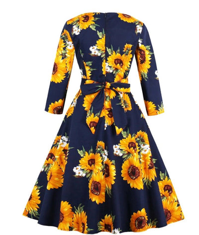 50s Long Sleeve Dress