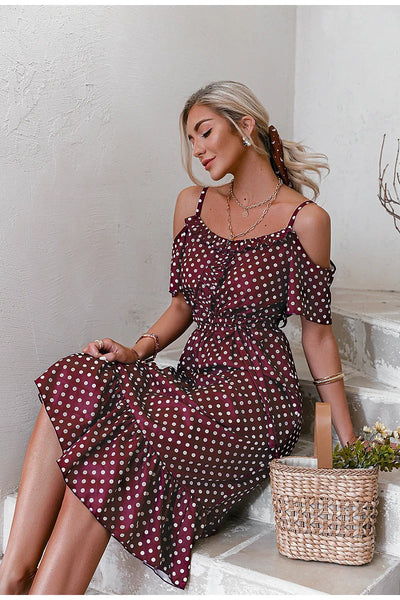 Vintage Burgundy Dress