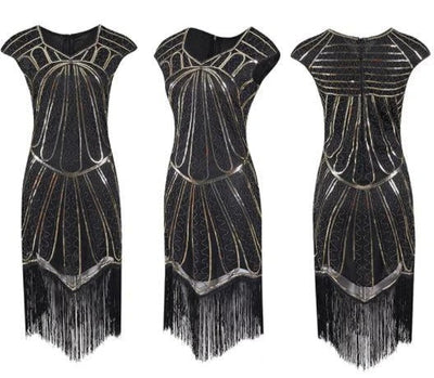 1920s Charleston Dress Gold
