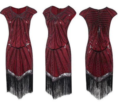 20s Charleston Dress Red