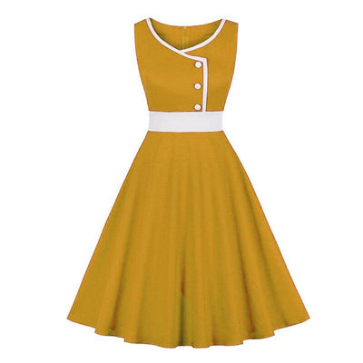 Yellow 50s Ceremony Dress