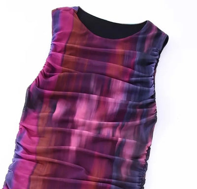 Colorful 70s Party Dress