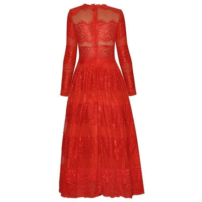 Vintage Red Evening Dress