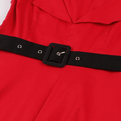Vintage Rockabilly Red Evening Dress