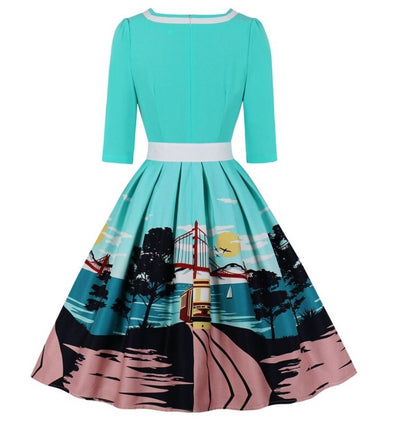 San Francisco Plus Size 50s Dress