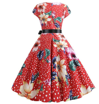 Artistic Vintage Flare Dress
