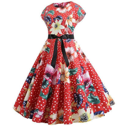 Artistic Vintage Flare Dress