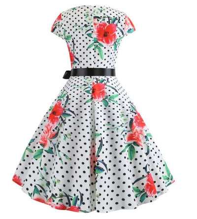 Poppies Vintage Flared Dress