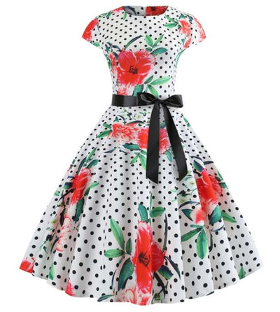 Poppies Vintage Flared Dress