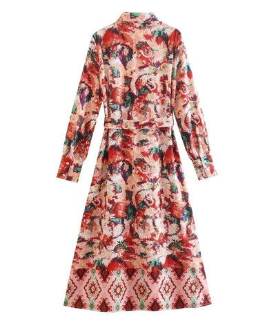 70s City Flowing Dress