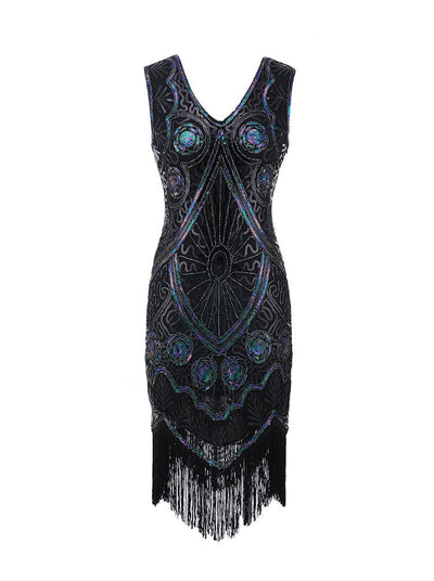 Black Short Gatsby Dress