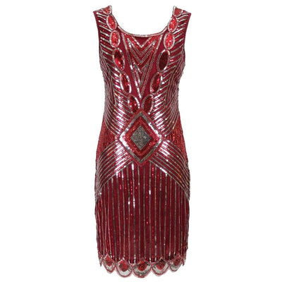 Red Short Gatsby Dress