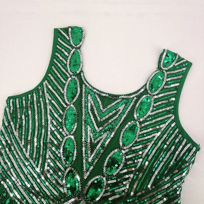 Green Short Gatsby Dress