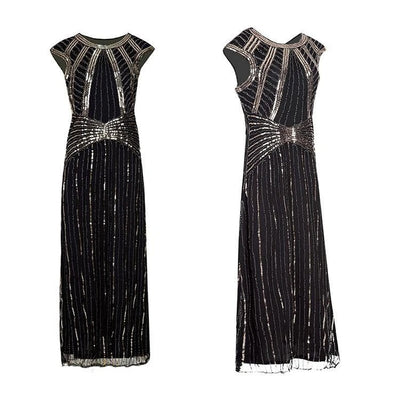 Long Black Gatsby Dress
