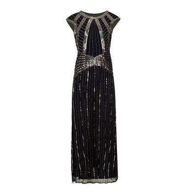 Long Black Gatsby Dress