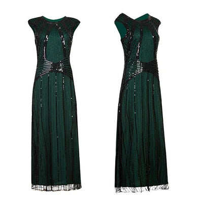 Green Long Gatsby Dress