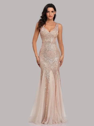 Gatsby Wedding Dress - Champagne
