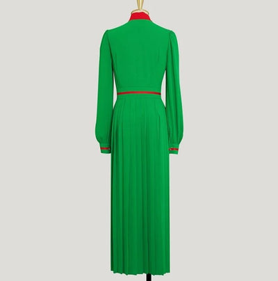 Vintage Long Sleeve Maxi Dress