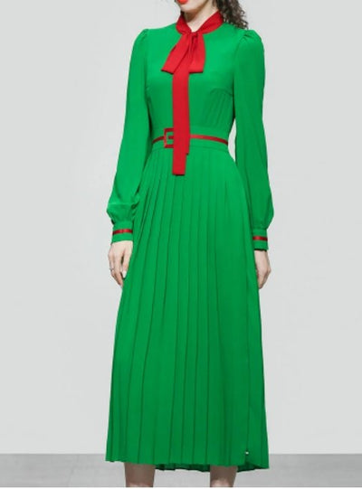 Vintage Long Sleeve Maxi Dress