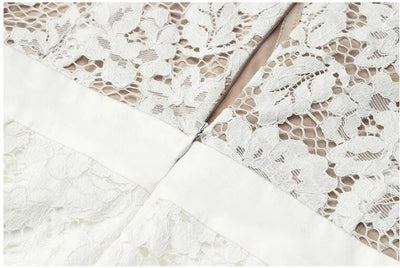 Vintage White Lace Wedding Dress