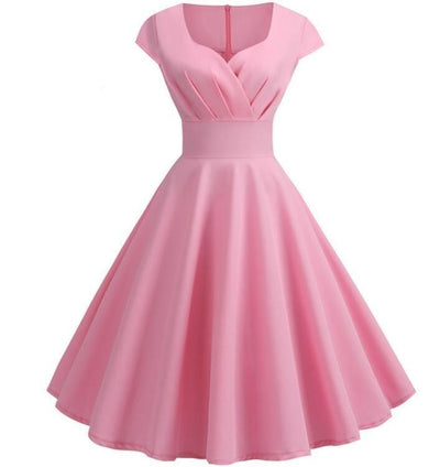 Strapless 60s Dress Pink