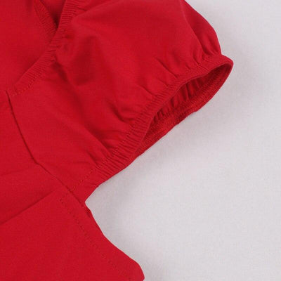 60s Bustier Dress Red